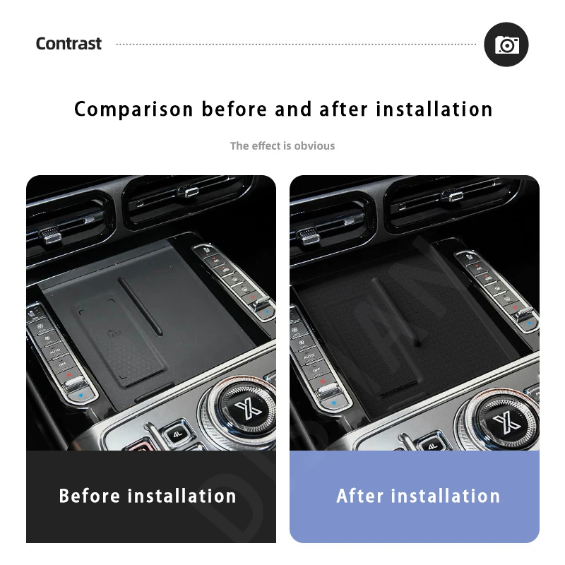 For Chery Jetour G700 2025 Wireless Charging Anti-Slip Mats Silicone Car Phone Non-slip Charger Protective Pad Accessories