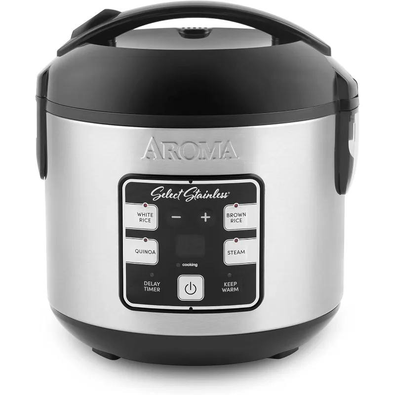 

Select Stainless Steel Digital Rice and Grain Multi-function Rice Cooker, 4 Cup Raw Rice Cooker