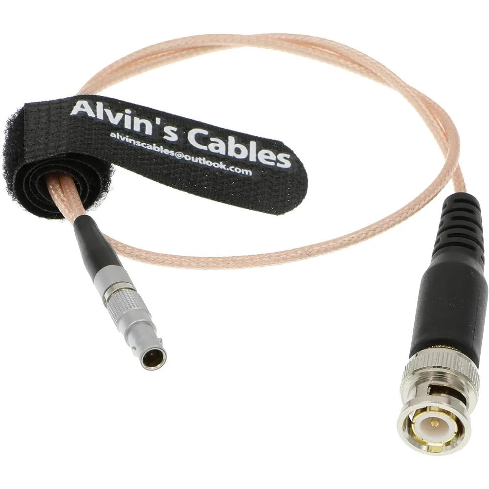 Alvin's Cables Timecode Cable for RED Epic Scarlet DSMC2 BNC to 00B 4 Pin Male Time Code Input Cable 50CM| 19.7inches