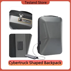 Per zaino a forma di Tesla Cybertruck borsa rigida portatile espandibile antifurto durevole con porta di ricarica USB zaino per Laptop