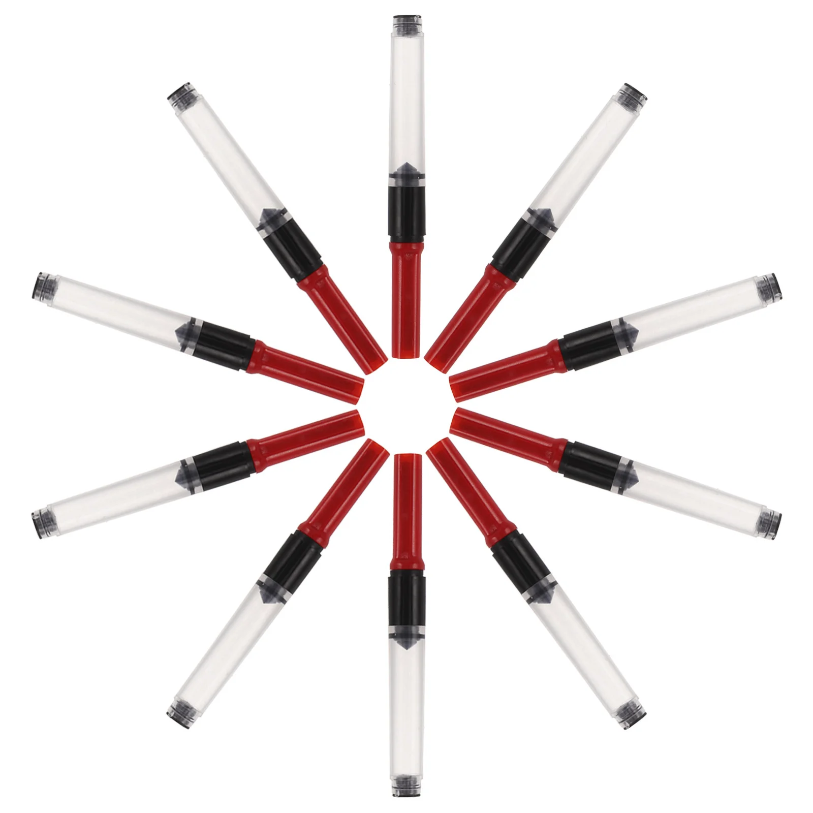 100 шт. конвертер чернил для перьевых ручек, механизм пружинного наполнителя, без перелива, точный игольчатый аппликатор, совместимый, многоразовый