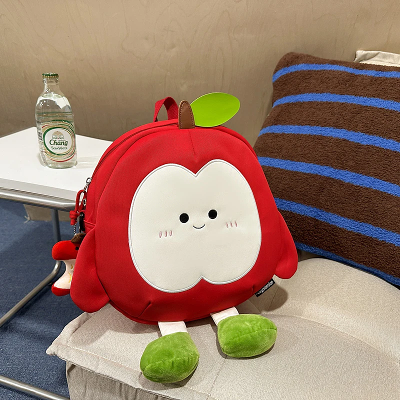 New Arrival 3D Cartoon Fruit Design Kindergarten Girls Mochilas Backpacks Lightweight Waterproof Cute Child Bookbag School Bags