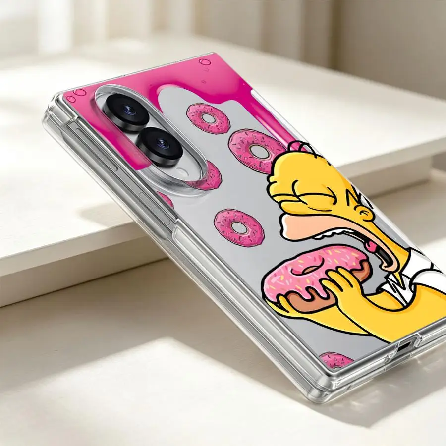 Case for Samsung Galaxy Z Fold 8 Ultra ZFold7 ZFold3 Z Fold 7 6 5 4 3 ZFold5 ZFold6 ZFold4 Transparent Soft Phone Cover Cute The