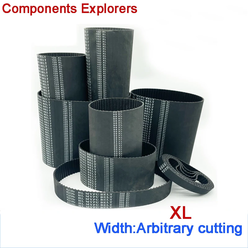 3D Set Rc Project XL Timing Belt 60XL 80XL Width 6.35mm Rubber Synchronous Belts 60XL025 80XL025