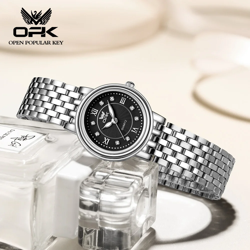 OPK brand fashionable hot selling waterproof women's watch 6605