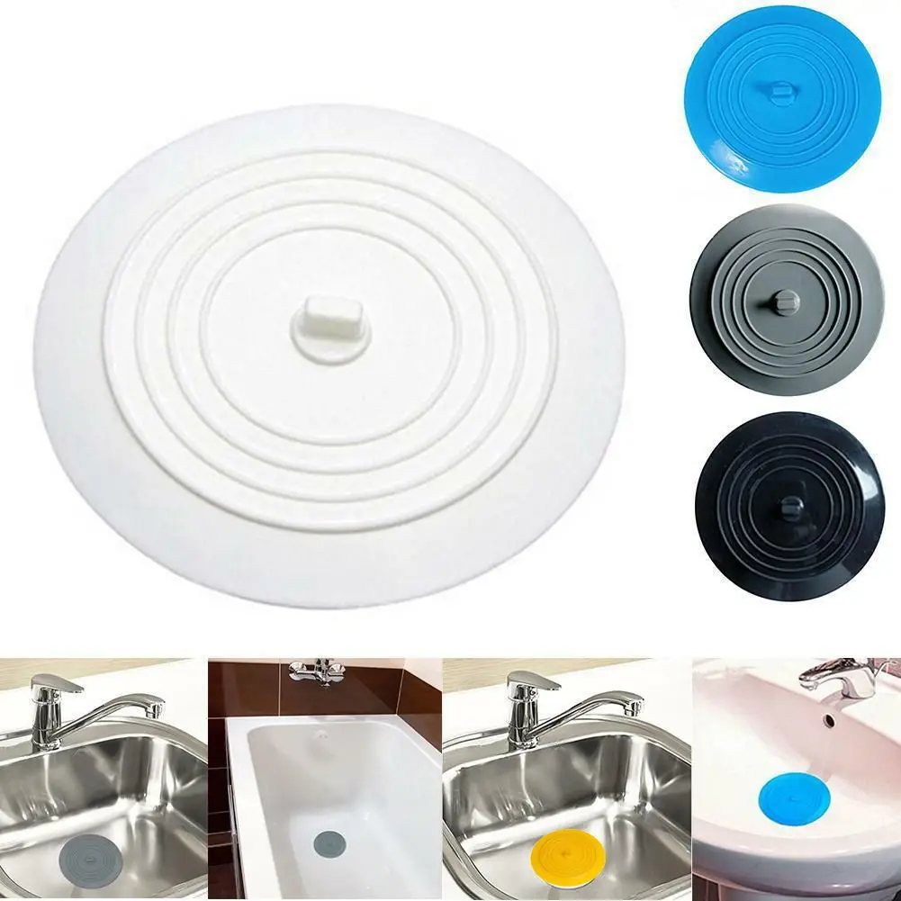 15cm Useful Bathroom Supplies Leakage-proof Washroom Kitchen Silicone Sewer Drain Cover Water Sink Plug Bathtub Stopper