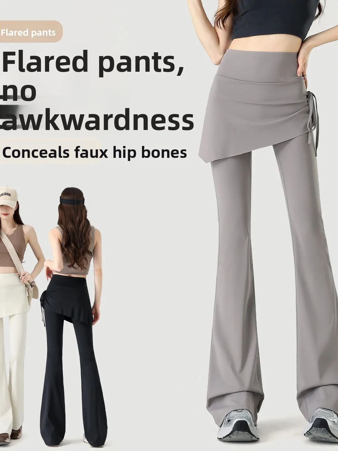 High Waist Drawstring Yoga Pants Fitness Pilates Trousers Outdoor Breathable Soft Stretchy Ladies Tight Fit Pants