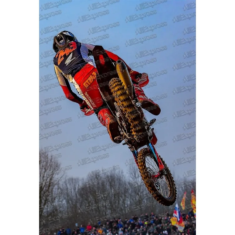 

25-26 HONDA Новый # 243 GAJSER MXGP Super Мотокросс Гоночная рубашка Мужская мотоциклетная футболка с длинным рукавом Дышащий быстросохнущий топ Джерси