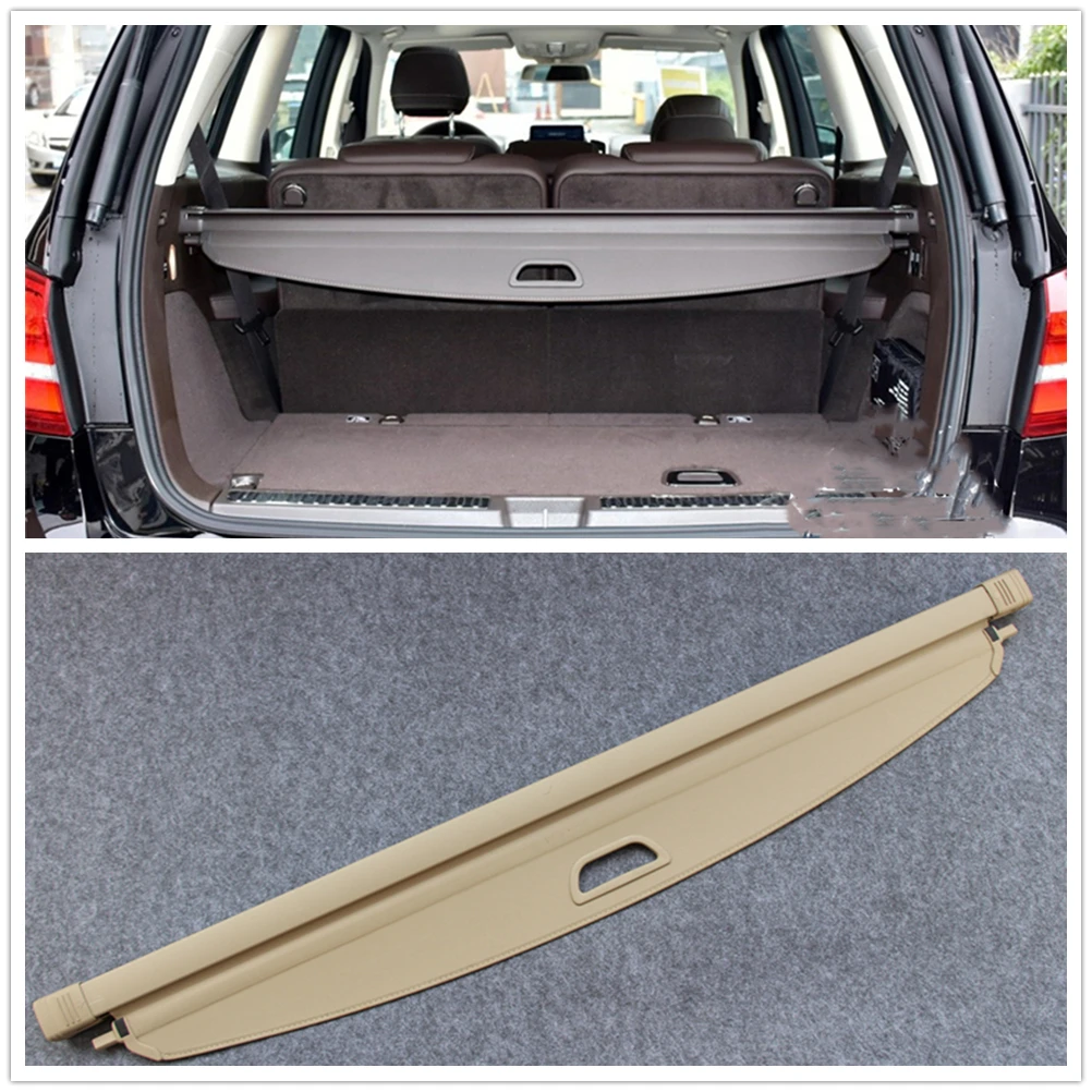 

Car Beige Rear Trunk Cargo Cover For Mercedes-Benz GL Class X164 GL350 GL400 GL450 GL550 2006-2012