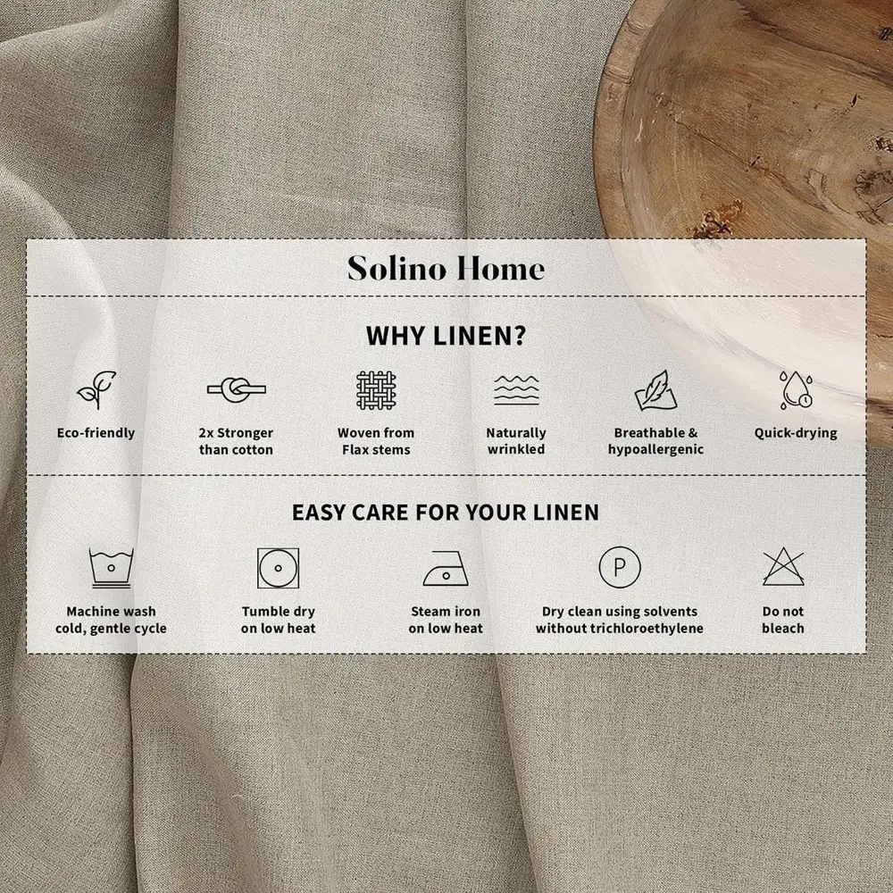 84 Pure Linen Sheer Curtains - 100% European Flax, 52x84, Light Filtering for Living Spaces