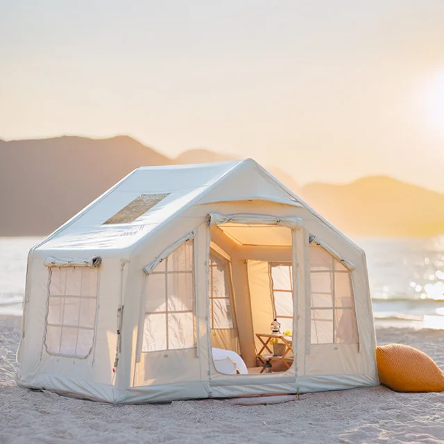 Coody 8.0 Air Tent-Beige Outdoor Family Glamping Inflatable Camping Tent House