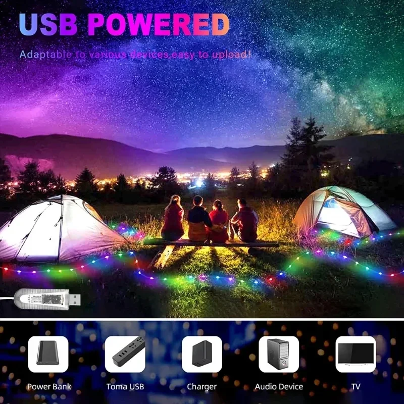 RGBIC 10m LED String Lights Bluetooth APP Outdoor Waterproof Fairy Light Graland For Party  Wedding  Christmas lights