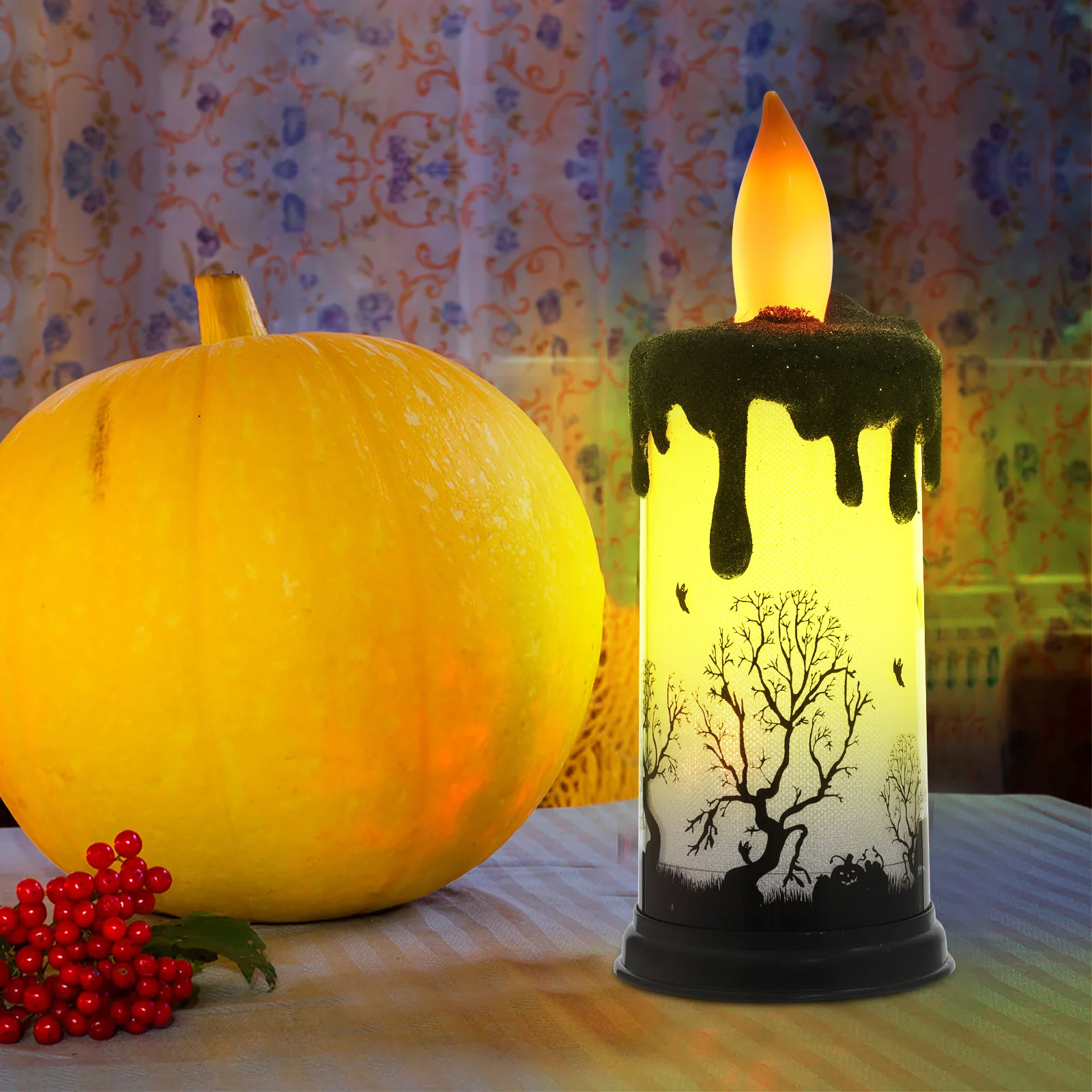 

Halloween Flameless Candles Decoration Decorations Flickering Led Electronic Flash