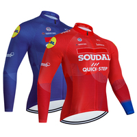 Cycling Jersey Long Sleeves Men&Women 2024 Bicycle Jersey QUICK STEP Team Spring Summer Premium Anti UV Cycle Clothes