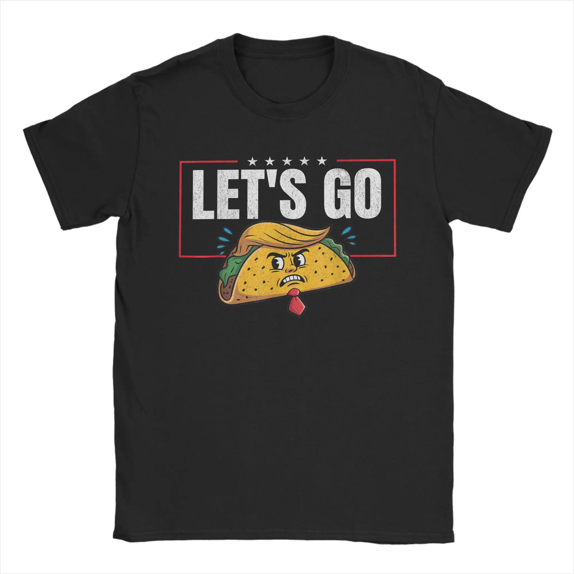 

Funny Let's Go Taco T Shirt Beach Hipster T-Shirts Men Cotton O Neck Oversized Clothing Short Sleeve Funny Tops