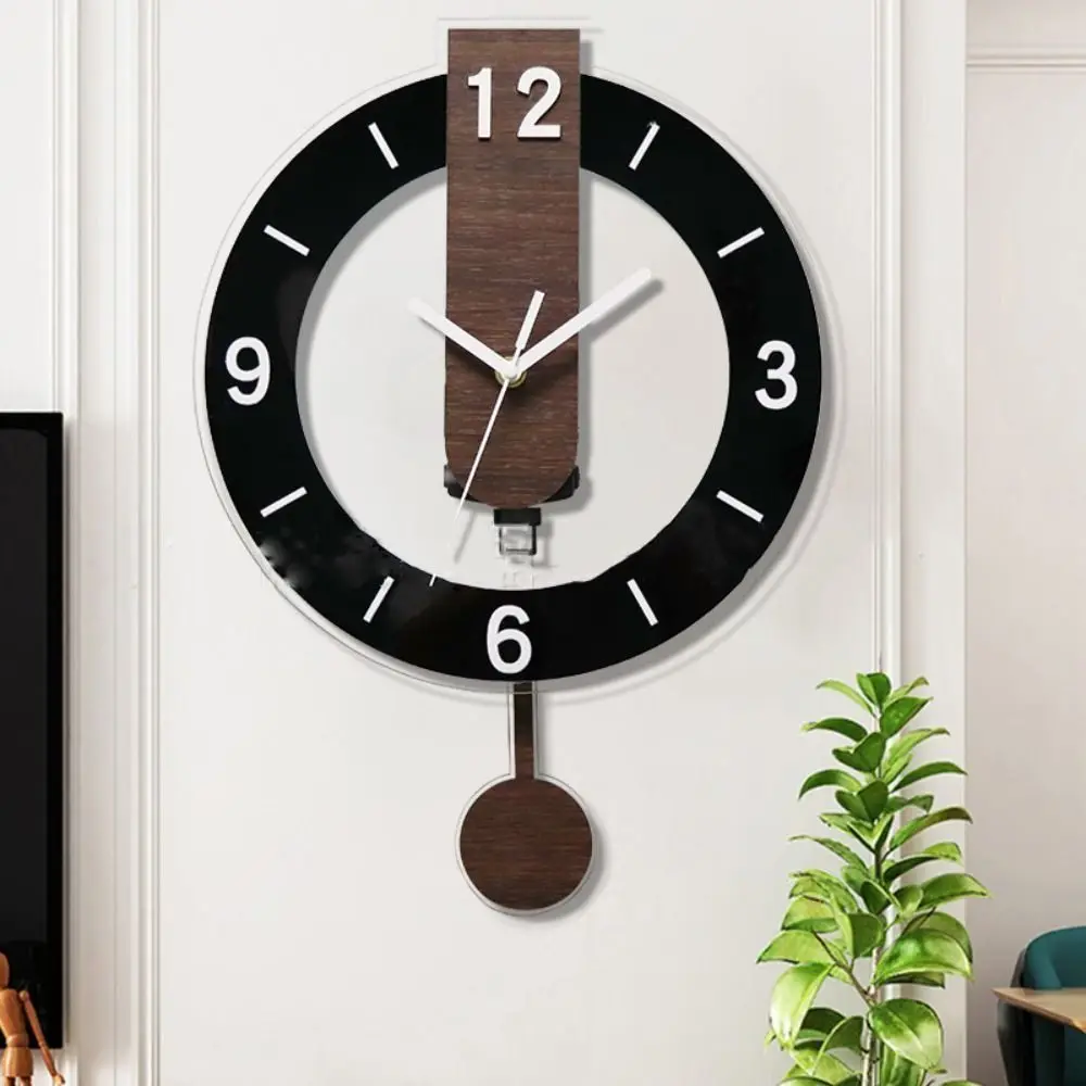 

Creative Minimalist Hanging Clock Silent Acrylic Digital Wall Clock Vintage Scale Clock Bedroom