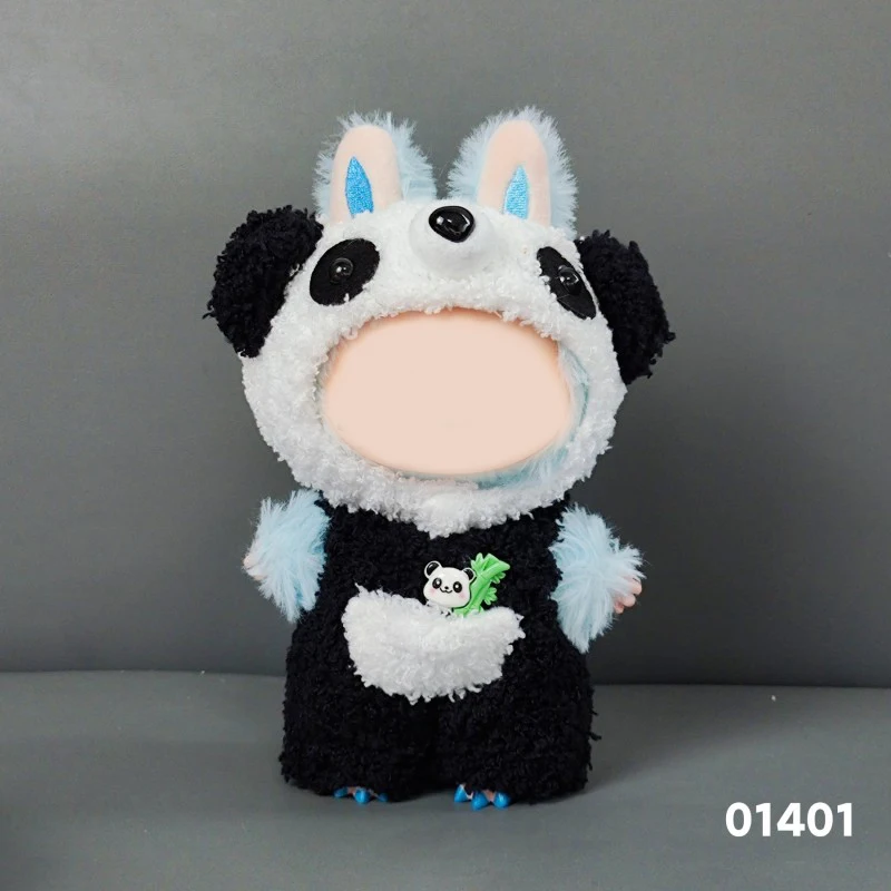 

Suitable for 15-17cm Labubu Blind Box Keychain Vinyl Doll Sweater Shoes Hat Bag Set Doll Luxury Clothes Accessories