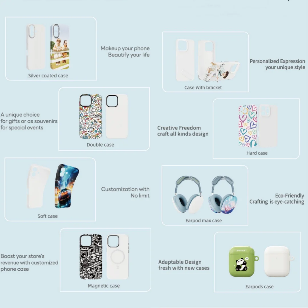 TUOLI Doule Case 2 in 1 TL-X9 Blank Phone for iPhone 16 15 14 13 12 Sublimation Heat Transfer Cellphone Personalized DIY Covers