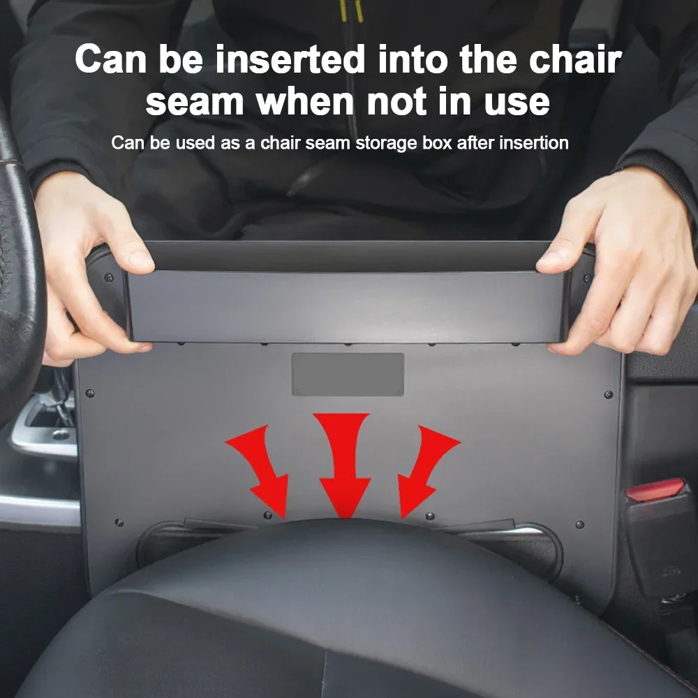 3 in1 عجلة القيادة الجدول صينية طاولة السيارة مع مقعد التماس صندوق تخزين حشو المقعد الأمامي متعدد الوظائف اكسسوارات السيارات الداخلية