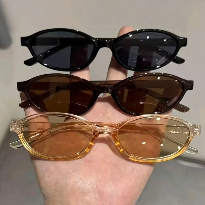 3pcs Ultra Light, Simple, Unisex Y2K Trendy, Versatile, Personalized and Fashionable Glasses Suitable for Daily Wear