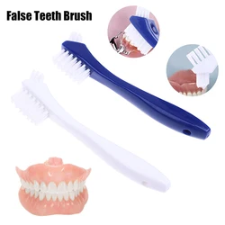 Spazzolino da denti per protesi doppia setola dura/morbida per spazzolino da denti falsi superba pulizia totale