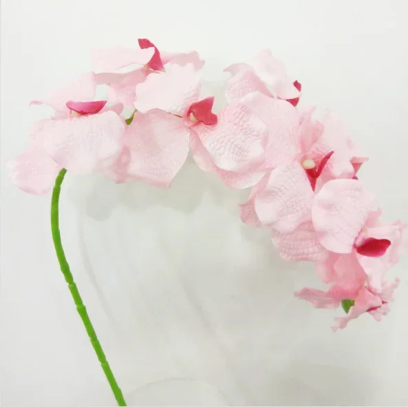 Artificial Silk Orchid Flowers Long Branches,Fake Blue Orchids Flower Arrangement Accessories ,Home Indoor Fall Decoration