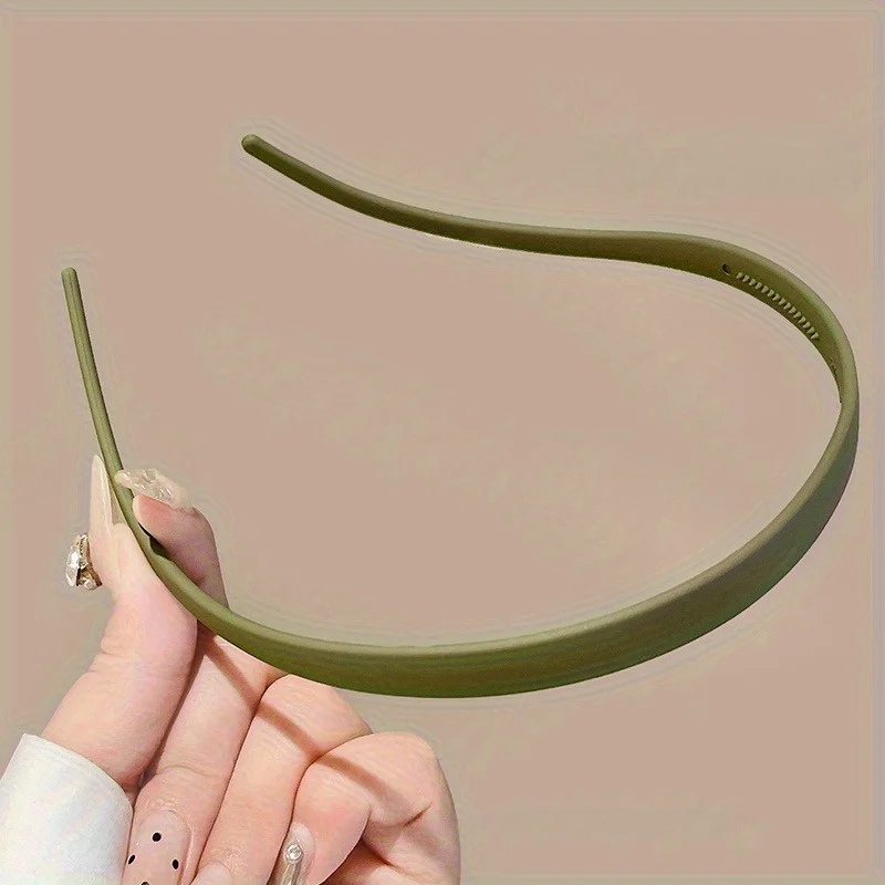 Minimalistisches, mattes Stirnband, U-förmiges Anti-Rutsch-Stirnband, geeignet für Frauen, modisches, vollständig abgestimmtes Haar-Accessoire – Detail 18