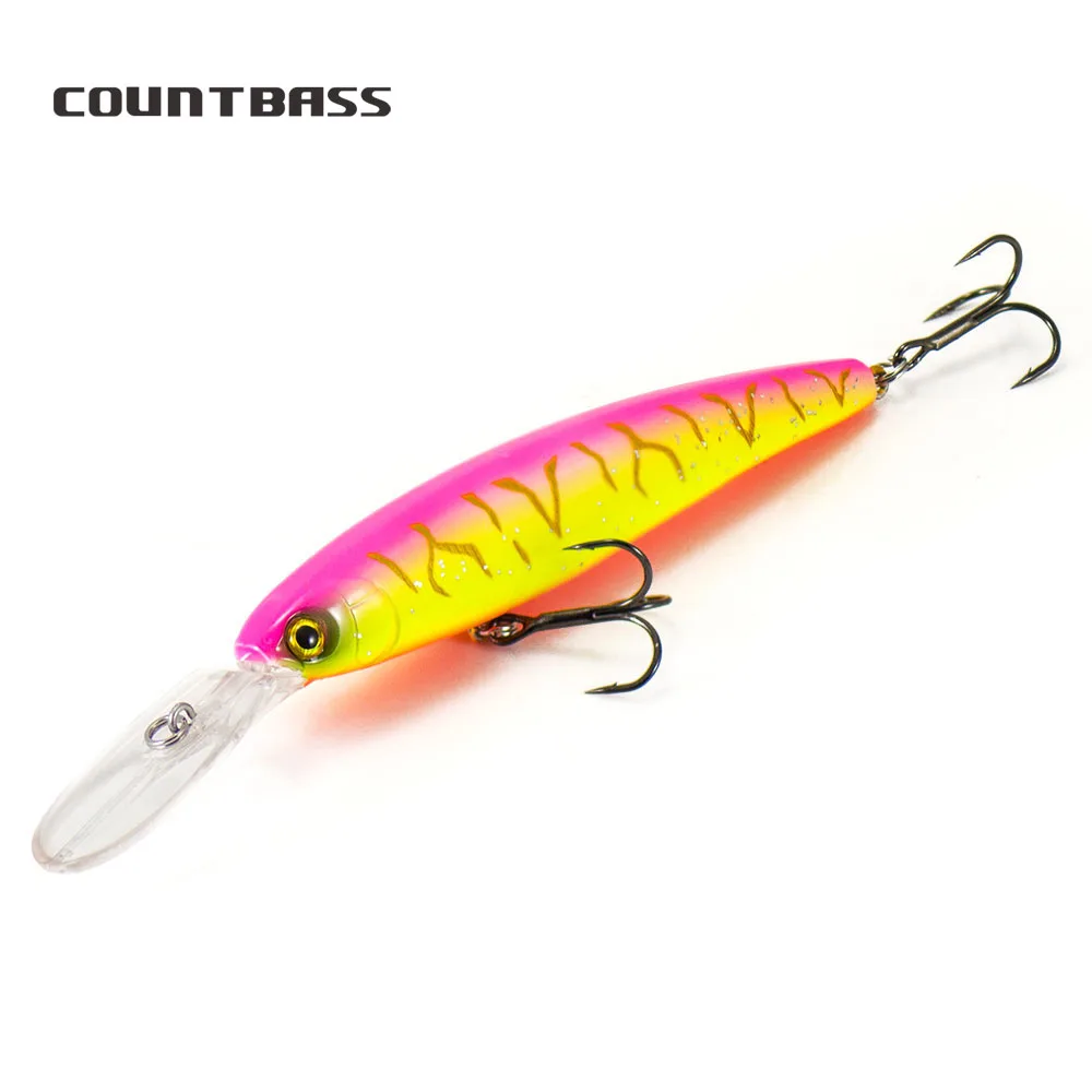 Countbass Floating Deep Diving Minnow 110mm 4-1/3" 14.5g 1/2 oz. Dive 3m Hardbaits Fishing Leurres Wobbler Lures