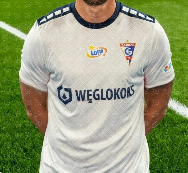 Gornik Zabrze Home Kit Concept Football Jersey Series Jersey Sports Style3D Digital للرجال والنساء والكبار والأطفال والآباء