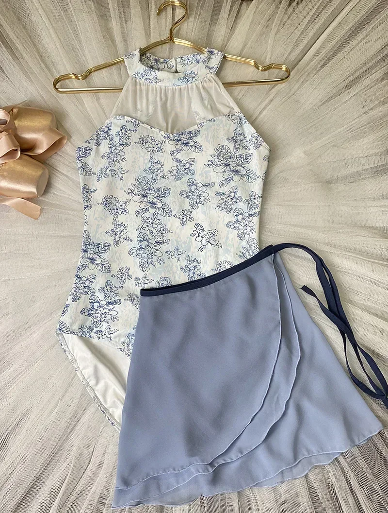 

Профессиональный балетный трико для взрослых, новинка 2024, одежда с лямкой на шее для пожилых людей, одежда для балета и танцев, женский комбинезон для танцевальной команды, гимнастики