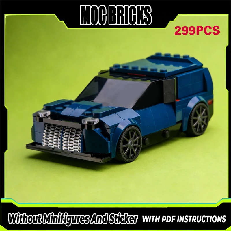 

Speed Racing Car Model MOC Building Bricks Classic Delivery Wagon Modular Technology Gifts Holiday Assemble Children Toys Suit