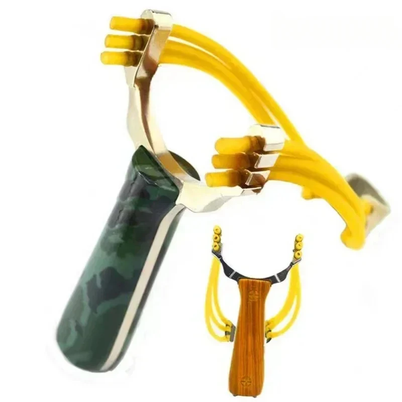 Metal Slingshot with Camouflage Design, Suitable for Professional Outdoor Hunting and Shooting of Hunting Accessories