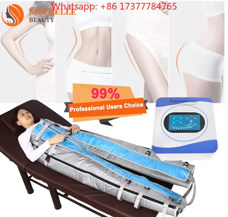 Pressotherapy Lymphatic Drainage Machine 16 Chambers Continuous Pressure air Massager for Legs and Full Body