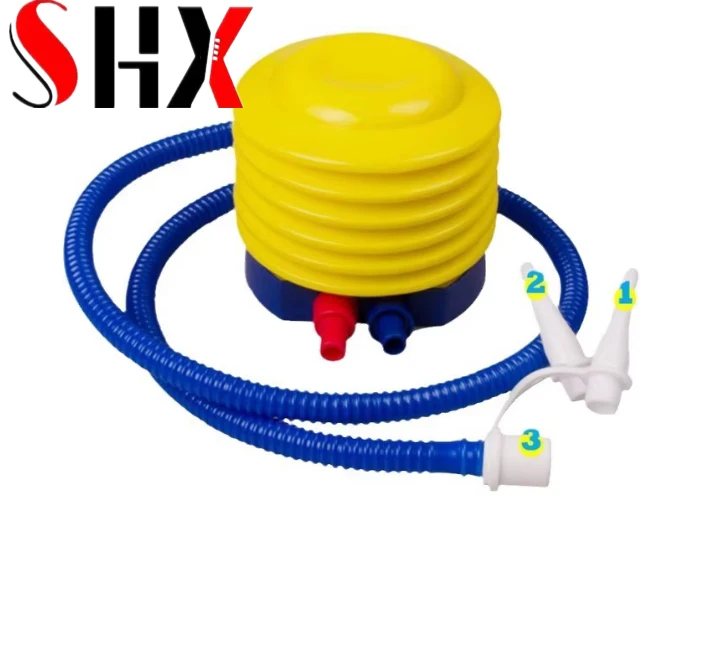 4 นิ้วเท้าปั๊มเหยียบโยคะบอลลูนกระโดดม้า Inflatable ของเล่นว่ายน้ําแหวนคอแหวน Inflatable เครื่องมืองานแต่งงานขายส่ง