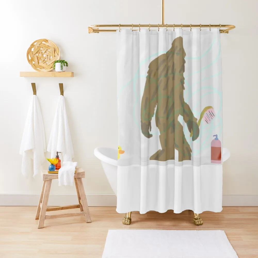 

Bigfoot Shower Shower Curtain For Bathroom Shower Waterproof Toilet Accessories Bathroom Set Curtain