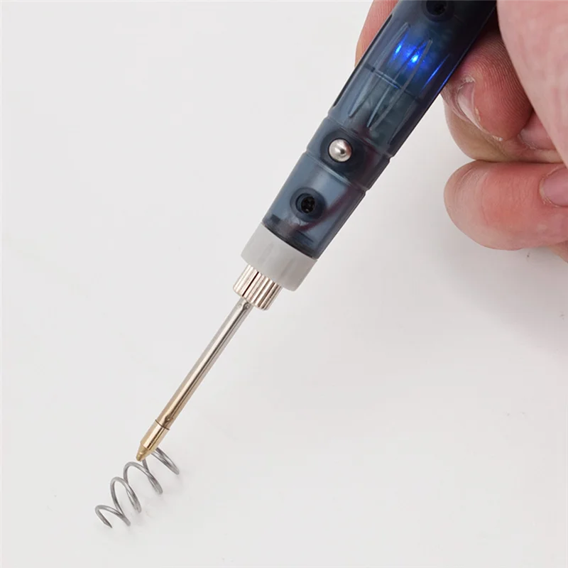 

AB08-Portable USB Soldering Iron Professional Electric Heating Tool Rework Indicator Light Outdoor Repair Tool