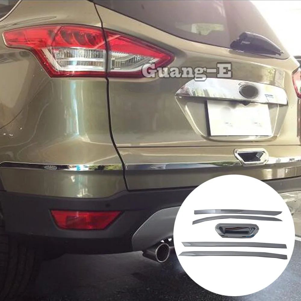 

Back Bumper Protection Trim Frame Edge Board ABS Handle Bowl 5pcs For Ford Kuga Escape 2013 2014 2015 2016 2017 2018 2019 2020