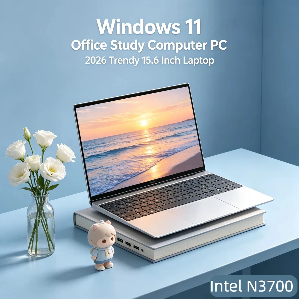 Compact Original Radiant 15.6 Inch Laptop Intel N3700 FHD IPS 120Hz,32GB/2TB SSD & Backlit Keyboard