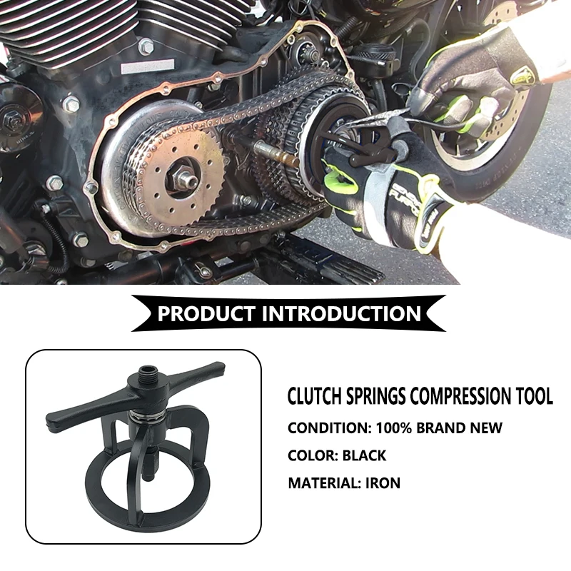 Clutch Spring Compressor Tool Springs Compression For Touring Softtail Custom 1340 Sportster 48 Dyna XL 883 1200 '93 Motorcycle