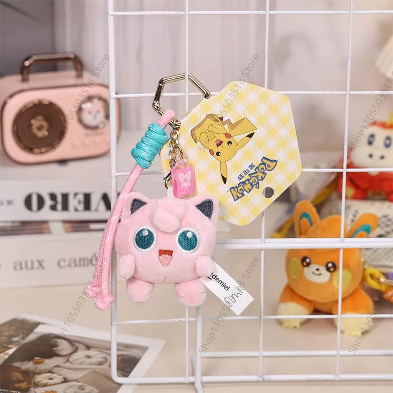 Pokémon Plush Toy Keychain Pawmi Fuecoco Gengar Mew Mimikyu Jigglypuff Pikachu Sprigatito Cute Doll Backpack Pendant Gift - view 5