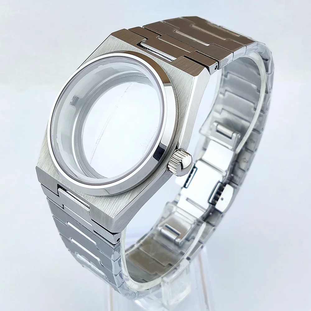 NH35 Case Sapphire Glass Stainless Steel Case Fits 28.5mm Dial Case NH35 Watch Case Set