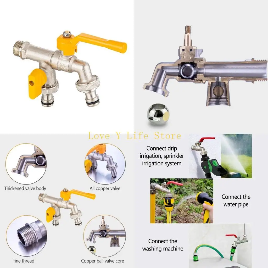 

L74C 1IN 2 OUT Brass Mop Bool Taf