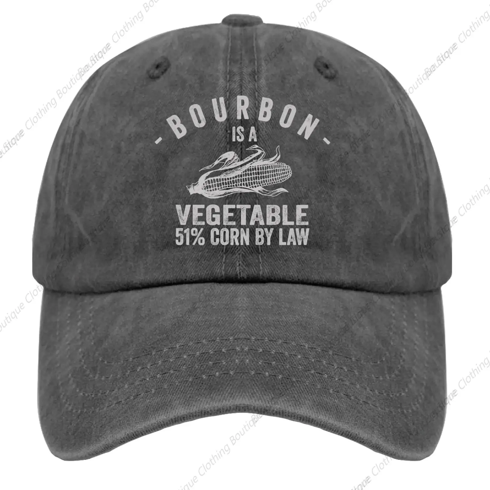 

Bourbon Vegetable 51% Corn by Law Baseball Cap Trucker Cap Pigment Black Hat for Men Gifts for Grandma Beach Caps