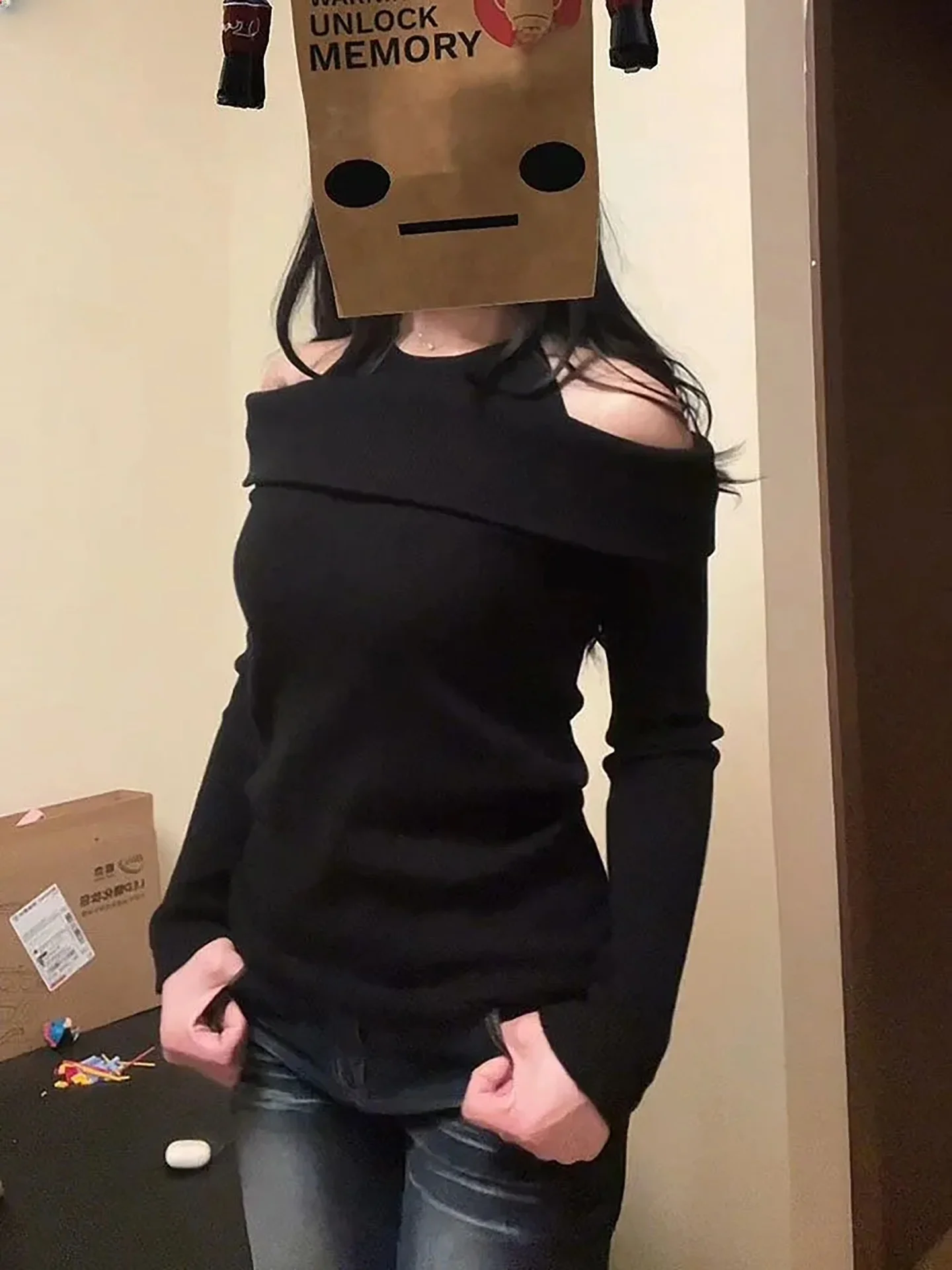 

Bla Sexy Knitted Sweater Women's Slim Fit Waist a Sexy Versatile Ele Sle Spring 2026 New Arrival Casual Wear