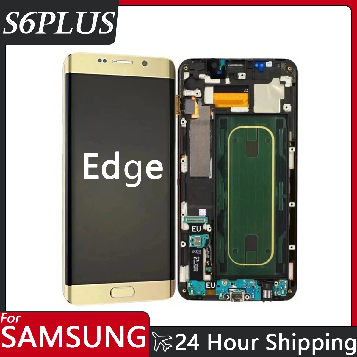 With Burn Shadow for Samsung Galaxy s6 Edge Plus G928 G928F LCD Display Touch Screen Digitizer Assembly for Samsung s6 Edge Plus