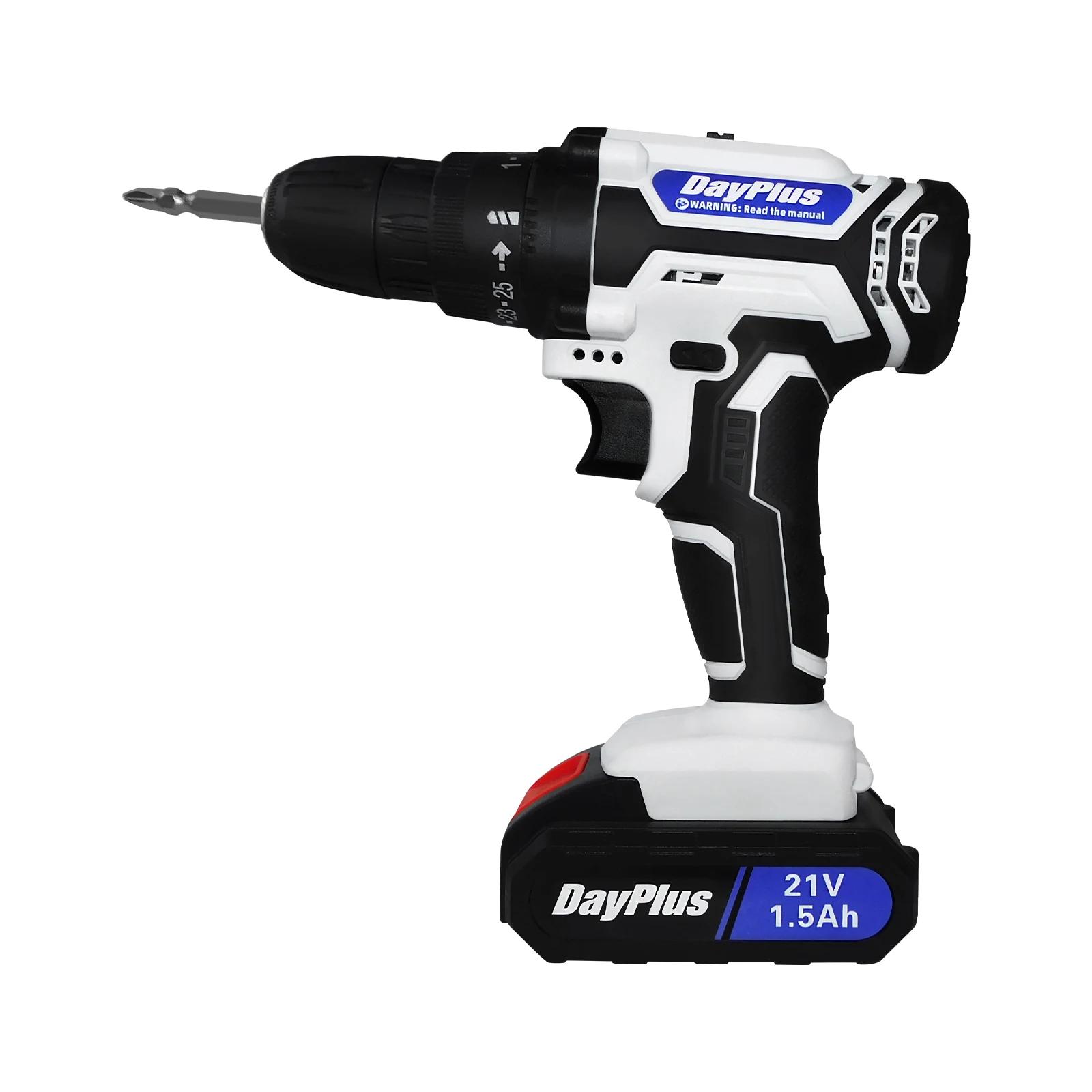 45Nm Cordless Drill with 2 Batteies and Charger, Electric Drill Screwdriver Set Impact Driver, 2 Speed, 29 PCS Accessories