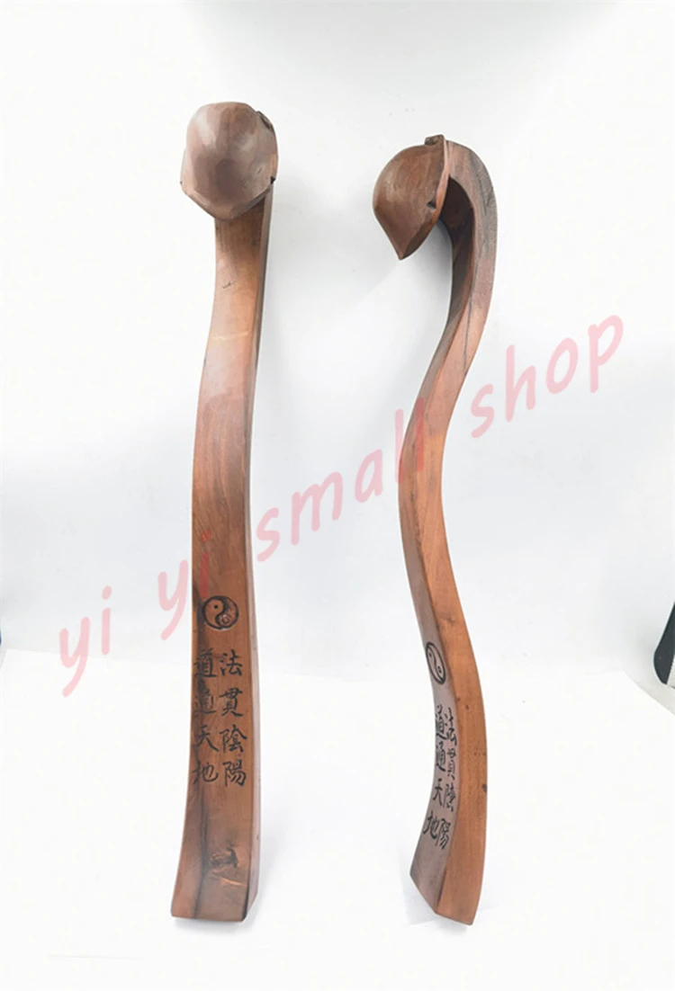 Taoist articles, lightning jujube wood, purely handmade, Taoist Taiji Ruyi ornaments, Taoist handicrafts