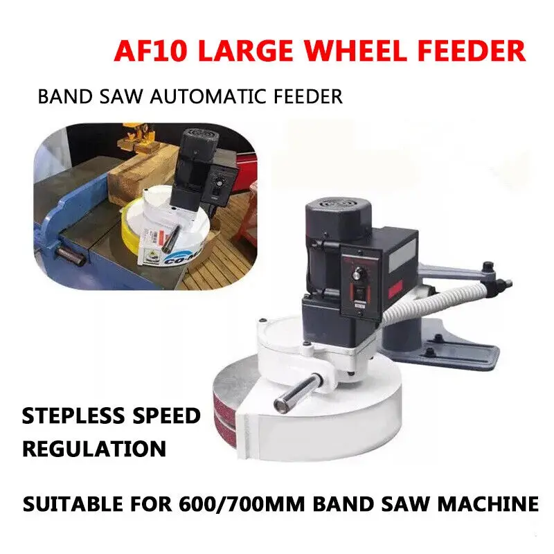 AF10 CNC Band Saw Auto-matic Feeder Desktop Lathe Machine Wood Cutter With 220 V  Supply Angle Adjustable Woodworking Tools
