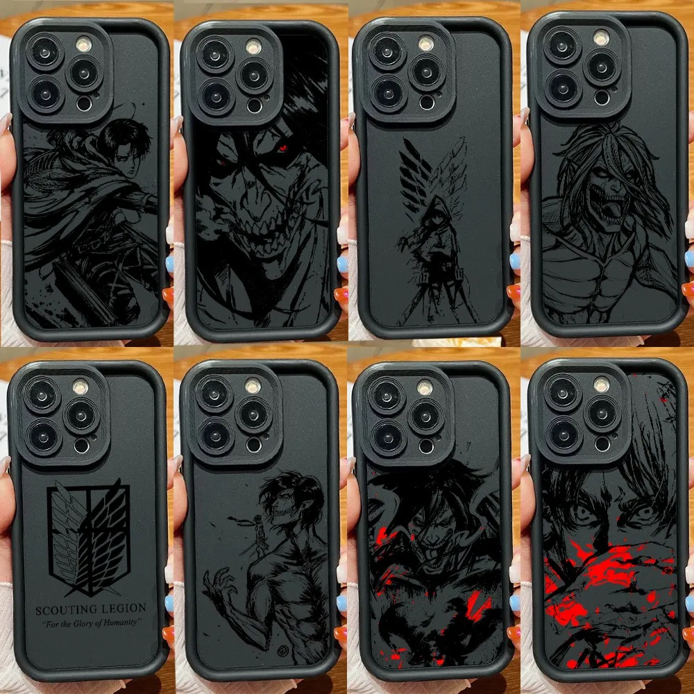 Anime A-Attack on Titans Phone Case For Oppo Reno15 Reno14 Reno13 Reno12 Reno11 10 8 7 Z T F Pro Plus Soft TPU Cover