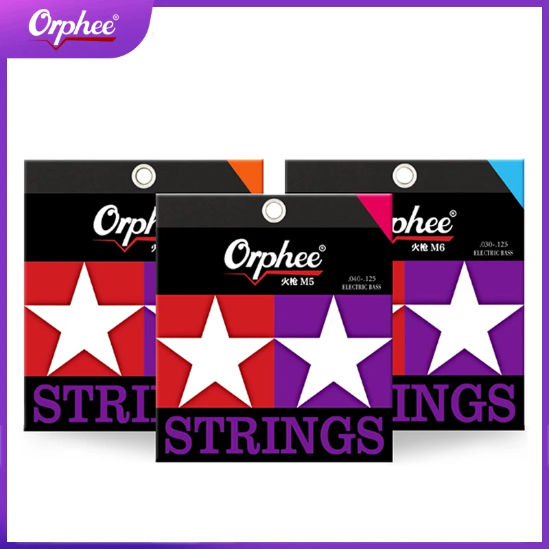 

Orphee Electric Bass Guitar Strings Nickel Plated High Carbon Steel Hex Core Pure Windings Nano Coating Parts & Accessories